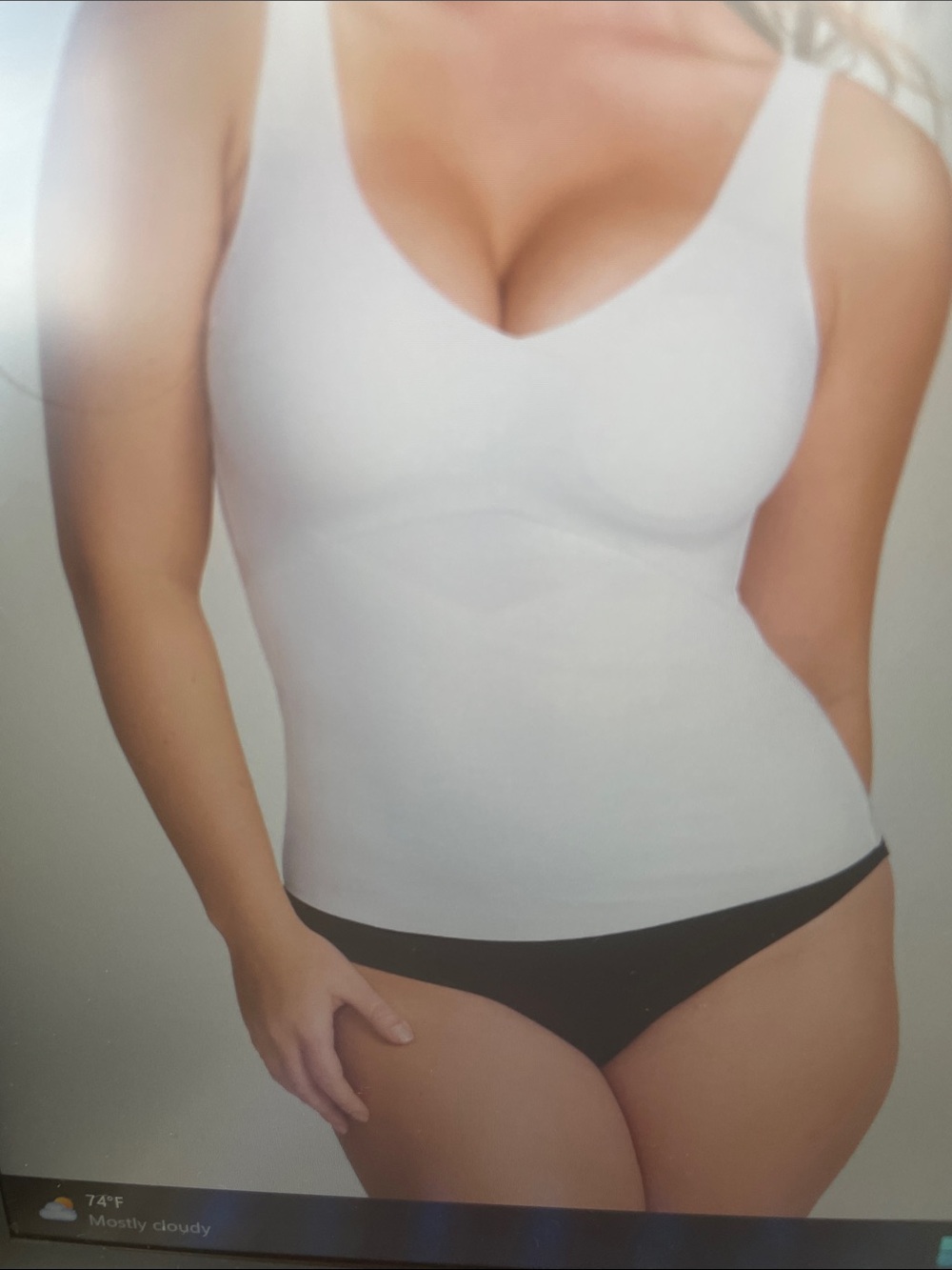 Honeylove White LiftWear Tank - Picture 2 of 6
